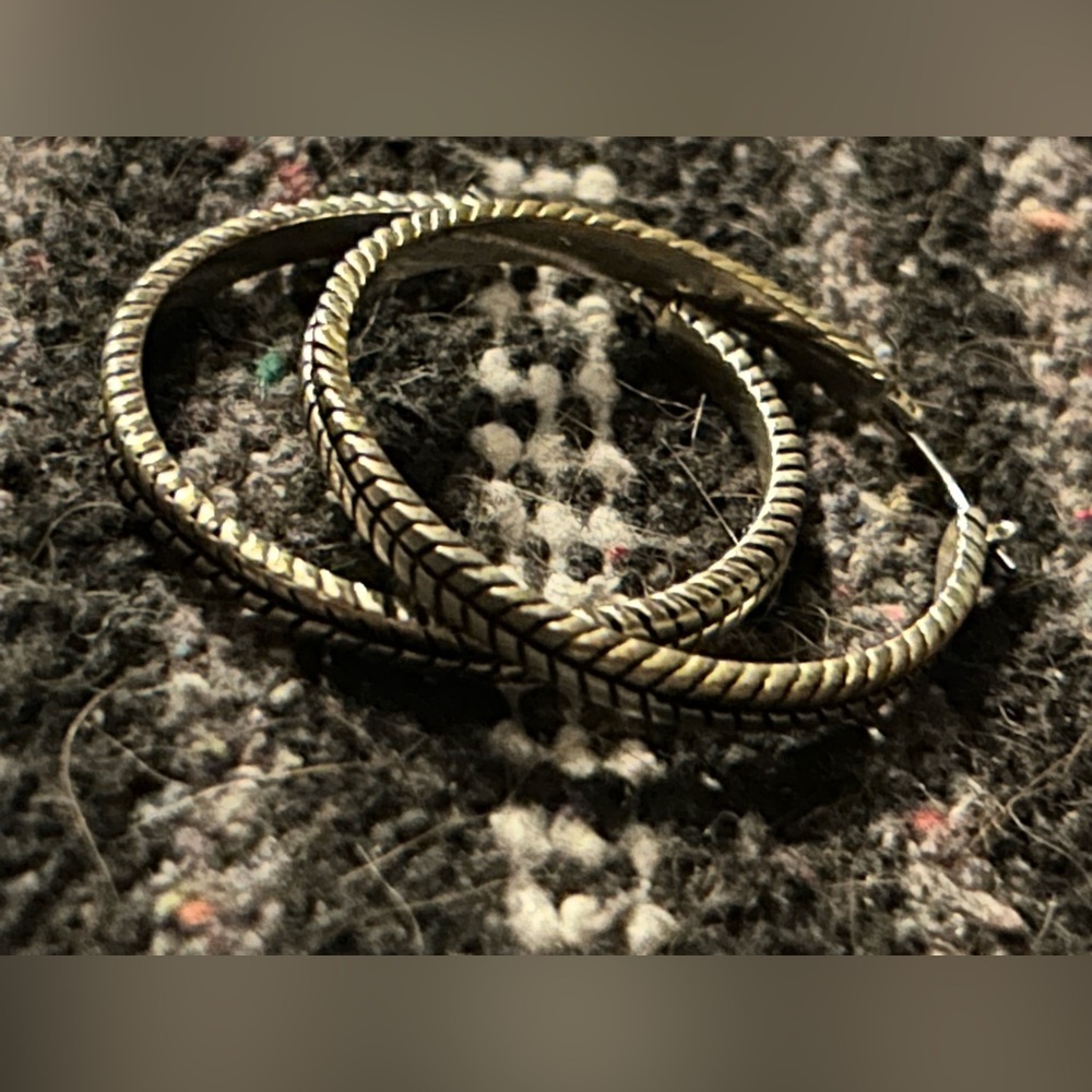 Silver Hoop Earrings on hold for ddedeo.